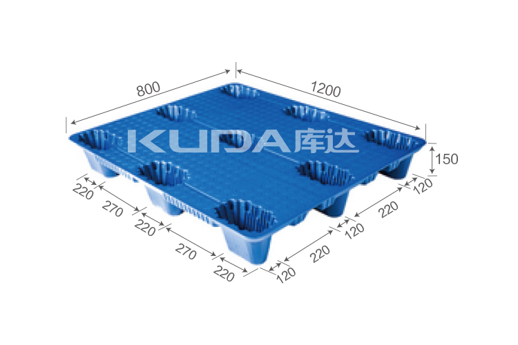 1208A吹塑九腳塑料托盤